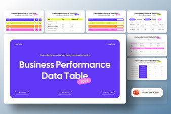 Clean Data Table Presentation PowerPoint Template